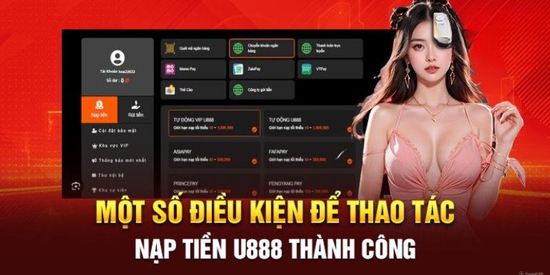 Thông tin cần biết trước khi giao dịch tại U888